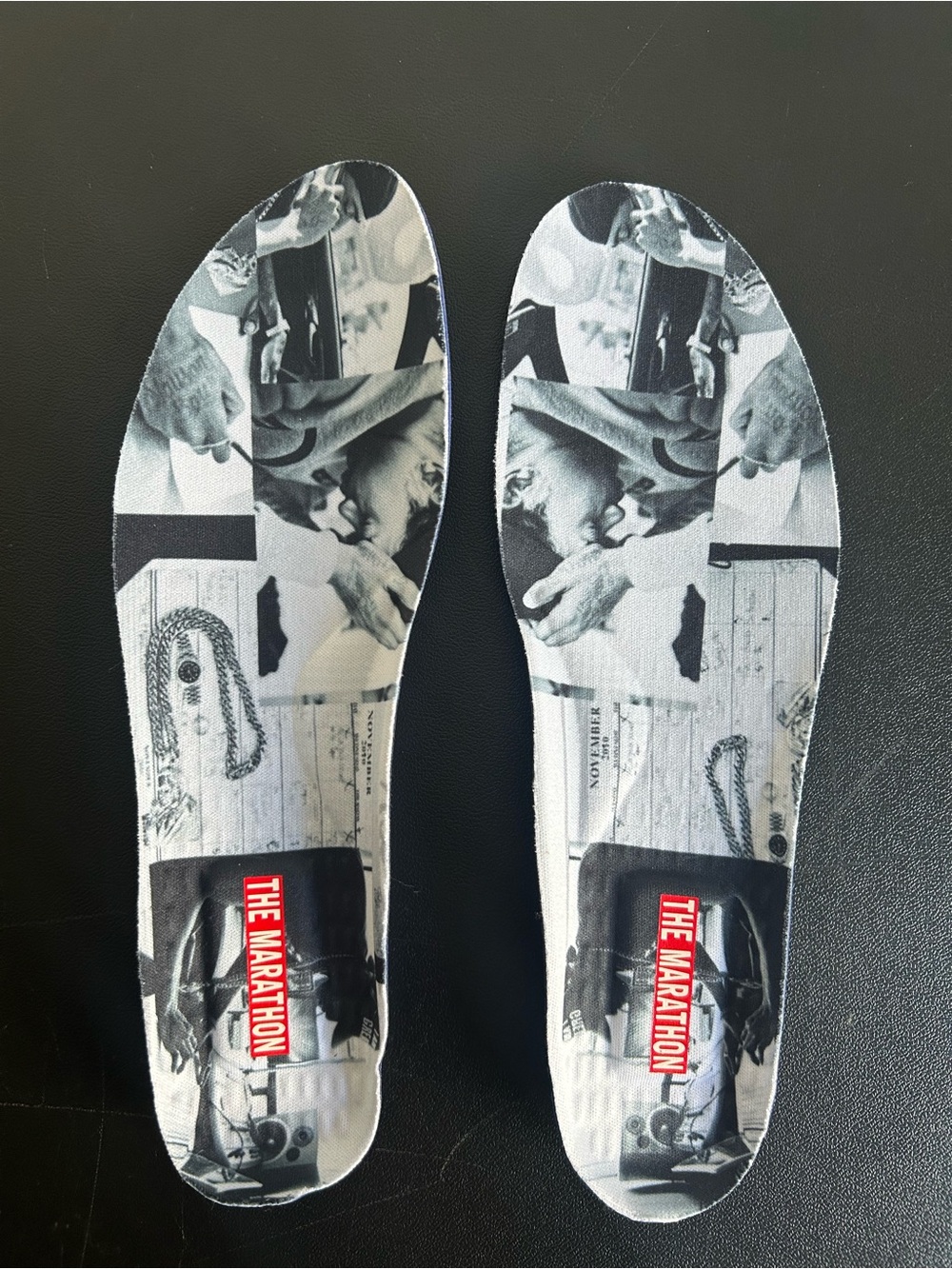 NEW PUMA RUNNING SYSTEM Replacement Gel Insoles “The Marathon” Collage Print